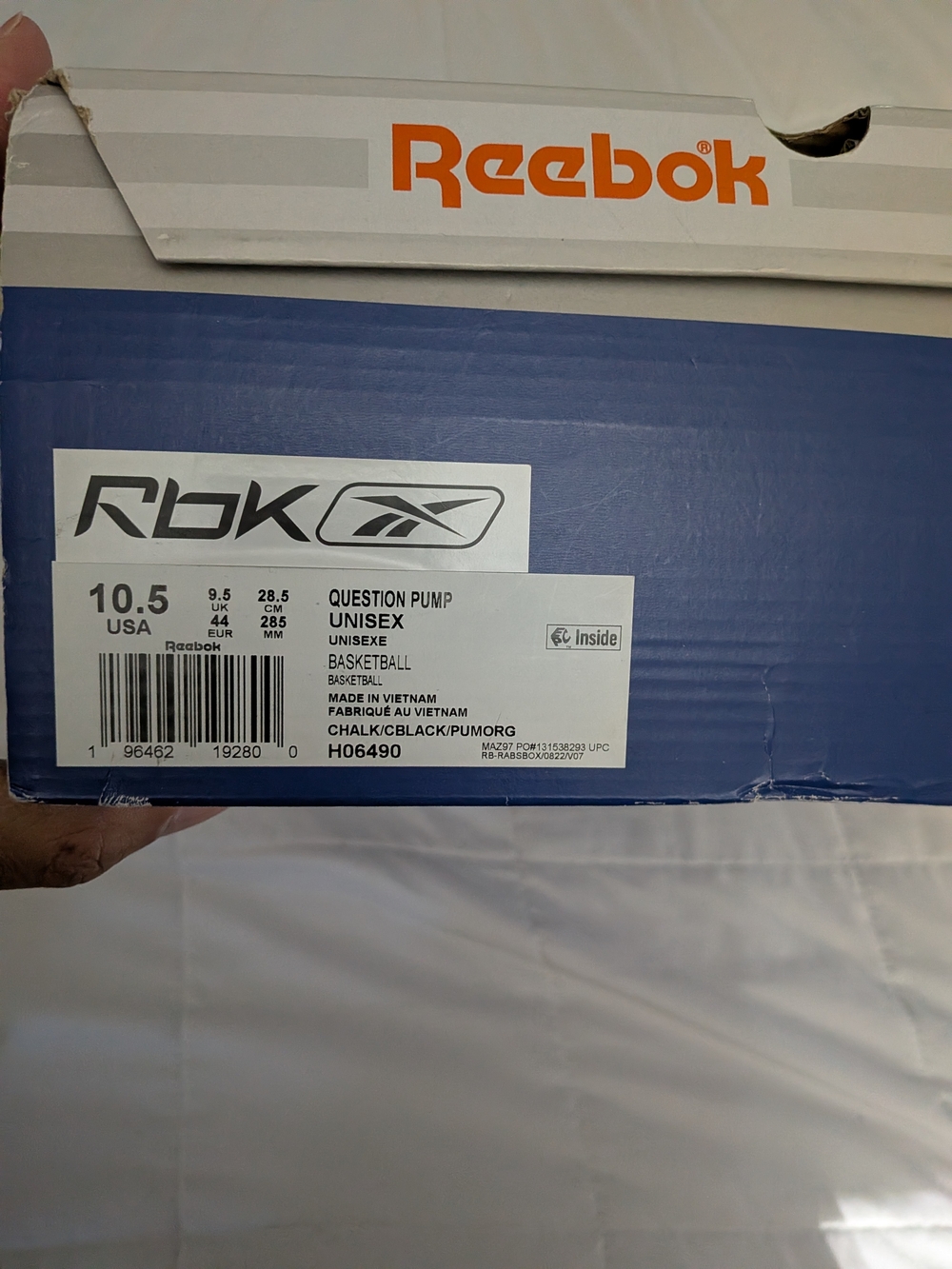 Reebok Question Pump Mid. - Picture 12 of 13